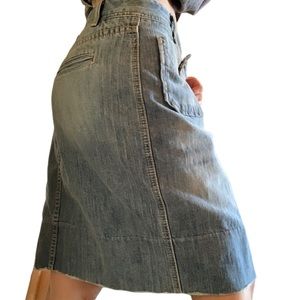 Vintage Midi Jean Skirt
